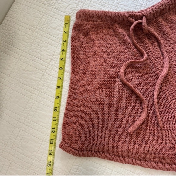 Sabo Skirt Rust Color Knit Shorts - Picture 4 of 5